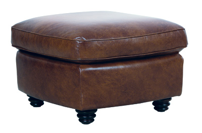 Luke Leather Furniture - Ottomans - ANDREW in 2511 Havana Brown (image for) Luke Leather Furniture - Ottomans - ANDREW in 2511 Havana Brown