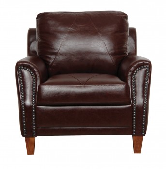 Luke Leather Furniture - Chairs - AUSTIN in color 153 Sienna