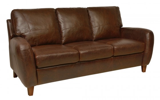 Luke Leather Furniture - Sofas - JENNIFER in 155 Antique Tan (image for) Luke Leather Furniture - Sofas - JENNIFER in 155 Antique Tan
