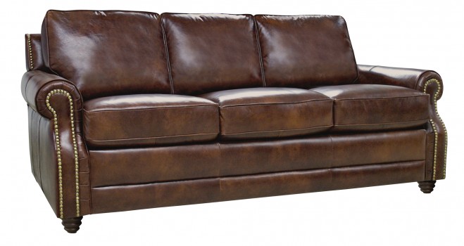 Luke Leather Furniture - Sofas - LEVI in Color 2511 Havana (image for) Luke Leather Furniture - Sofas - LEVI in Color 2511 Havana