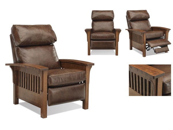 Leathercraft Furniture - Woody Recliner (image for) Leathercraft Furniture - Woody Recliner
